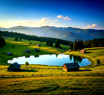 Златиборски рај за дубоко опуштање на свежем планинском ваздуху  Како изгледа права златиборска идила далеко од градске буке  Златиборска природа која лечи душу у свако доба дана  Златибор и призор планинског села које полако тоне у сутон