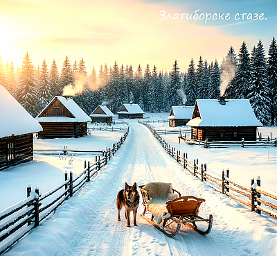 Златибор као прави планински рај за љубитеље чистих пропланака  Златиборско село подно планинских врхова у пуном сјају  Аутентична златиборска природа приказана кроз високе борове и пашњаке  Златибор и поглед са видиковца на нестварне планинске пределе