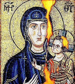 Mозаична иконa Богородице Одигитрије